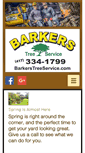Mobile Screenshot of barkerstreeservice.com